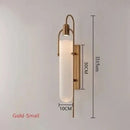 Axyaa Black/Gold Metal LED Wall Sconces with Art Glass - Modern Decor Lighting