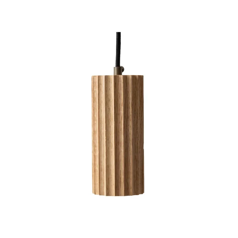 Axyaa Wood Pendant Light: Modern Room Decor Downlight for Ambiance