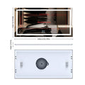 Axyaa Smart LED Backlit Bathroom Mirror with Bluetooth and Anti-Fog Technology