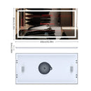 Axyaa Smart LED Backlit Bathroom Mirror with Bluetooth and Anti-Fog Technology