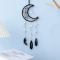 Axyaa Moon Crystal Pendant Sun Catcher Garden Car Decoration