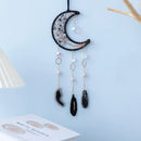 Axyaa Moon Crystal Pendant Sun Catcher Garden Car Decoration