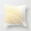 Axyaa Rose Gold Pink Palm Pillowcase 45x45cm Tropical Plants Cushion Cover