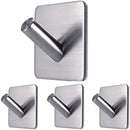 Axyaa Stainless Steel Adhesive Towel Hooks | Heavy Duty Waterproof Storage Holder
