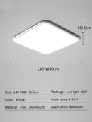 Axyaa Ultrathin LED Ceiling Lamp Remote Control for Modern Interior Lighting