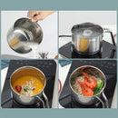 Axya 304 Stainless Steel Mini Milk Pot Set - 14/16cm Thickened Soup & Noodle Pots