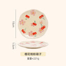 Axyaa Irregular Ceramic Mug Hand-painted Floral Heart Coffee Cup - 300ML