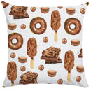 Axyaa Donut Ice Cream Pillow Cover for Girls Room Sofa Bed Couch