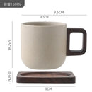 Axyaa Camellia Flower Coffee Cup and Saucers: Delicate Stoneware Latte Mug for Afternoon Tea
