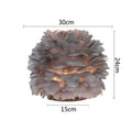 Axyaa Feather Table Lamp: Elegant Decoration for Home, Living Room, Bedroom