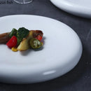 Axya Solid Color Ceramic Dinner Plate Set for Steak, Snacks, Desserts & Sushi