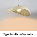 Axyaa Modern White Resin Pendant Light Chandelier for Kitchen Counter