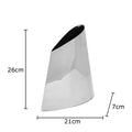 Beveled Metal Vase Table Decoration Geometric Crafts Aesthetic Decor for Axyaa