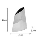 Beveled Metal Vase Table Decoration Geometric Crafts Aesthetic Decor for Axyaa