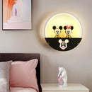 Axyaa Round Modern Wall Lamp Nordic Wall Sconces Indoor Lighting for Living Room Bedroom