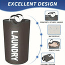 Axyaa Waterproof Foldable Laundry Basket with Padded Handle - Multi-Purpose Storage