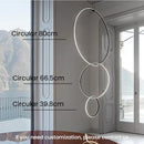 Axyaa Minimalist Line Chandeliers: Elegant LED Pendant Lighting with Magnetic Suction Connection