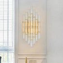 Axyaa Crystal Wall Lamp, Postmodern Light Luxury for Living Room, Bedroom, Staircase Lighting