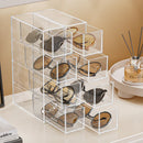 Axyaa Glasses Drawer Storage Box: Transparent Sunglasses Display Case and Stationery Rack.