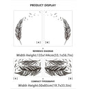 Axyaa Carved Feather Wall Stickers - Home Decor Self Adhesive Living Room Decals