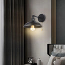 Axyaa Industrial Pot Lid Swing Arm Wall Lamp for Home and Hospitality Lighting