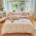 Axyaa Floral Printed Cotton Duvet Cover - Luxury Bedding with Zipper Closure