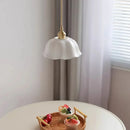 Axyaa Nordic Ceramic Pendant Lights: Modern LED Hanging Lamps for Home Decor