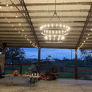 Axyaa Luxury LED Pendant Chandelier for Modern Living Room, Dining Room, and Stairs