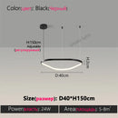 Axyaa Modern Round LED Pendant Light for Living Room Dining Kitchen Bedroom