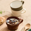 Axyaa Japanese Retro Ceramic Coffee Mug Set for Office or Home Use