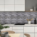 Axyaa Faux Brick Wall Panel Kitchen Bathroom Tile Sticker - Peel and Stick 3D Wall Cover