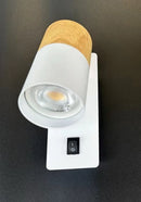 Axyaa Rotatable GU10 LED Wall Lamp for Bedroom and Home Decor
