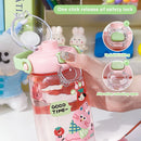 Axyaa Dinosaur Plastic Water Bottle with Handle
