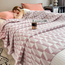 Axyaa Boho Cotton Throw Blanket for Bed Couch All Seasons Lightweight Quilt