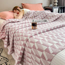 Axyaa Boho Cotton Throw Blanket for Bed Couch Sofa All Seasons Lightweight Blanket