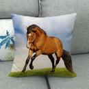 Axyaa Horse Print Cushion Covers: Animal Pillow Cases for Home Decoration