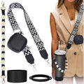 Axyaa 4Pcs Colorful Tumbler Accessories Set with Adjustable Strap & Handle Boot