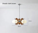 Axyaa Medieval Glass Chandelier - Suspension Pendant Lamp for Dining Table