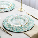 Axya Luxury Colored Shell Insulated Placemat Dinner Plates