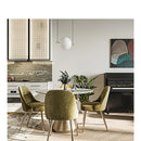 Axyaa Frosted Glass LED Long Table Pendant Light Chandelier