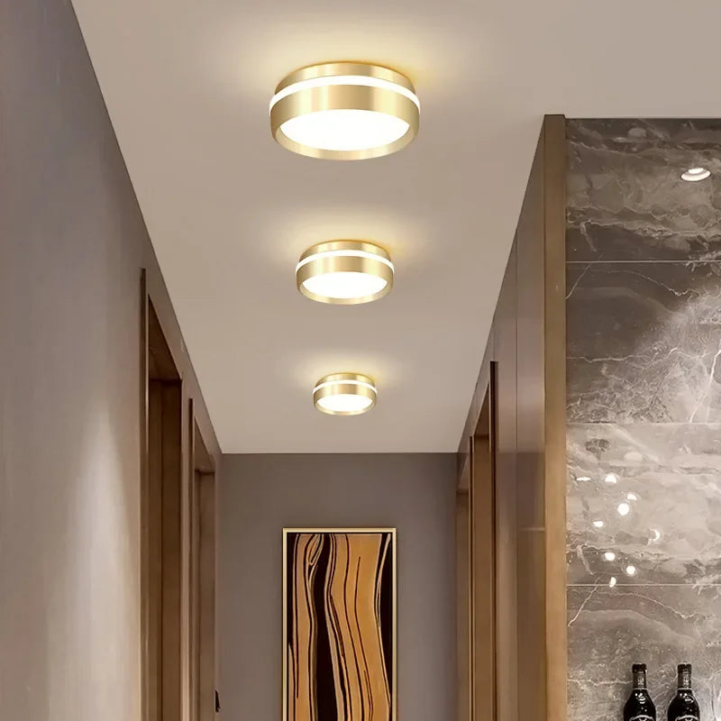 Axya LED Aisle Ceiling Light: Modern Luxury Circular Lighting Fixture