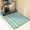 Axyaa Stripe Print Kitchen Drying Mat - Stylish & Absorbent Bar Decoration and Mouse Pad