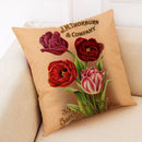 Axyaa Floral Linen Cushion Cover for Stylish Home Decor