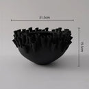 Axyaa Ceramic Vase Art Flowerpot Home Decor Handicrafts Relief Flower Vase