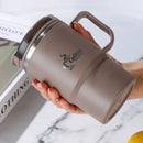 Axyaa Stainless Steel Insulated Coffee Mug with Lid, Spoon - Ideal for Office, Students, Outdoor Activities