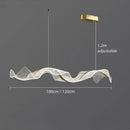 Axyaa Wave Acrylic LED Pendant Lights for Dining Room and Kitchen