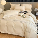 Axyaa Pure Cotton Embroidered Four Piece Bedding Set