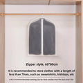 Axyaa Hanging Clothes Dust Cover - Wardrobe Organizer Garment Bag with Zipper