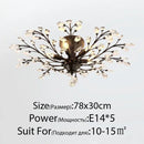 Axyaa Retro Crystal Candle Chandelier for Elegant Home Lighting