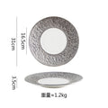 Axyaa Relief Stone Pattern Ceramic Plate Molecular Cuisine Tableware